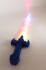 Sesli Işıklı ve Lazerli Gerçekçi Oyuncak Samuray Kılıcı 56 cm Boyunda Mavi