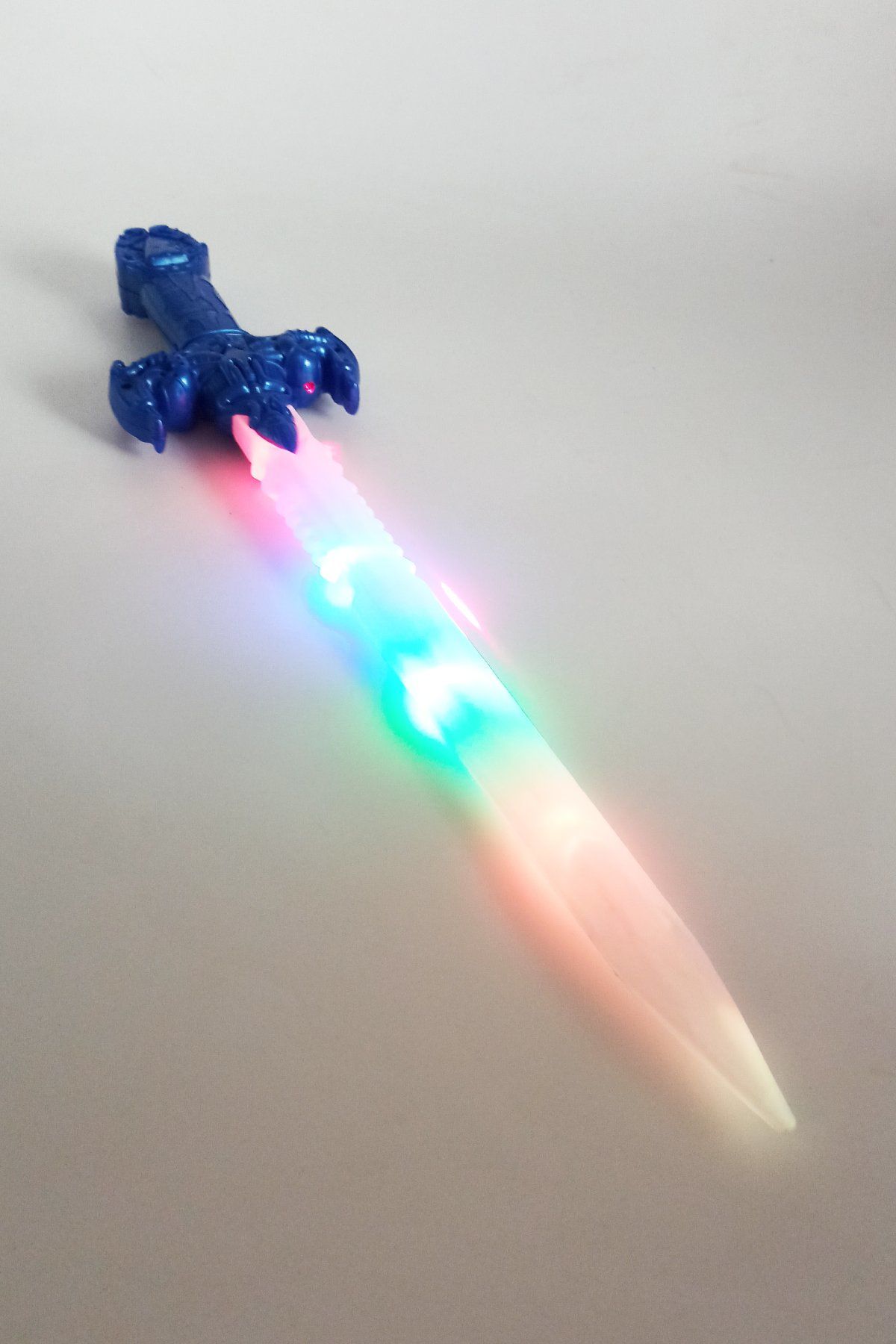 Sesli Işıklı ve Lazerli Gerçekçi Oyuncak Samuray Kılıcı 56 cm Boyunda Mavi