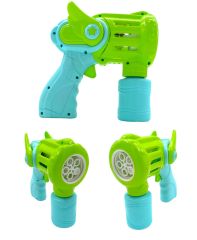 Bubble Machine Gun Baloncuk Çıkartan Tabanca Büyük Boy Pilli Otomatik Köpük Tabancası Yeşil/Mavi