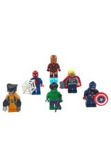 LEGO Tutkunlarını Heyecanlandıran Set: 5cm. Avengers 6lı Figür ve Aksesuarları Oyun Seti