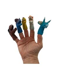 Hand Puppet Dinazor Parmak Kuklası Eğlenceli Oyuncak Seti Dinozor Parmak Kukla 5li