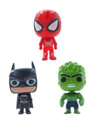 Spiderman Batman ve Hulk 3 lü Kahramanlar Seti | Eğlenceli ve Heyecanlı Maceralar! Herbiri 10cm.