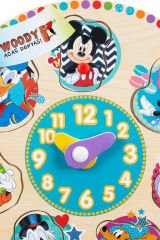 Hem Eğlenceli Hem de Eğitici: Mickey Mouse Ahşap Bultak Tutmalı Saat
