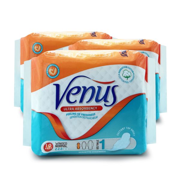 VENÜS HİJYENİK PED NORMAL 30 ADET (3 PAKET)