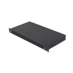 1U 24 Port SC DX Fiber Optik Patch Panel