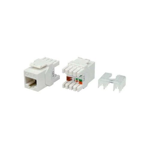 RJ45 Cat6 şase 180 Derece Keystone Jack