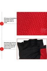 PRO BIKER DARBELİ YARIM PARMAK BEDENLİ XL - KIRMIZI