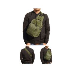 Single Sword Su Geçirmez Taktik Tek Omuz Çapraz Çanta HAKİ