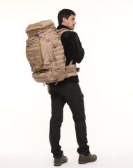 Single Sword Premium Kalite 100+10L Su Geçirmez Outdoor Sırt Çantası BEJ