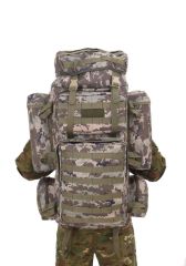 Single Sword 100+10L Su Geçirmez Outdoor Taktik Kamp Çantası PİKSEL