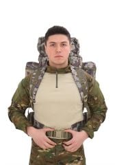 Single Sword 100+10L Su Geçirmez Outdoor Taktik Kamp Çantası PİKSEL