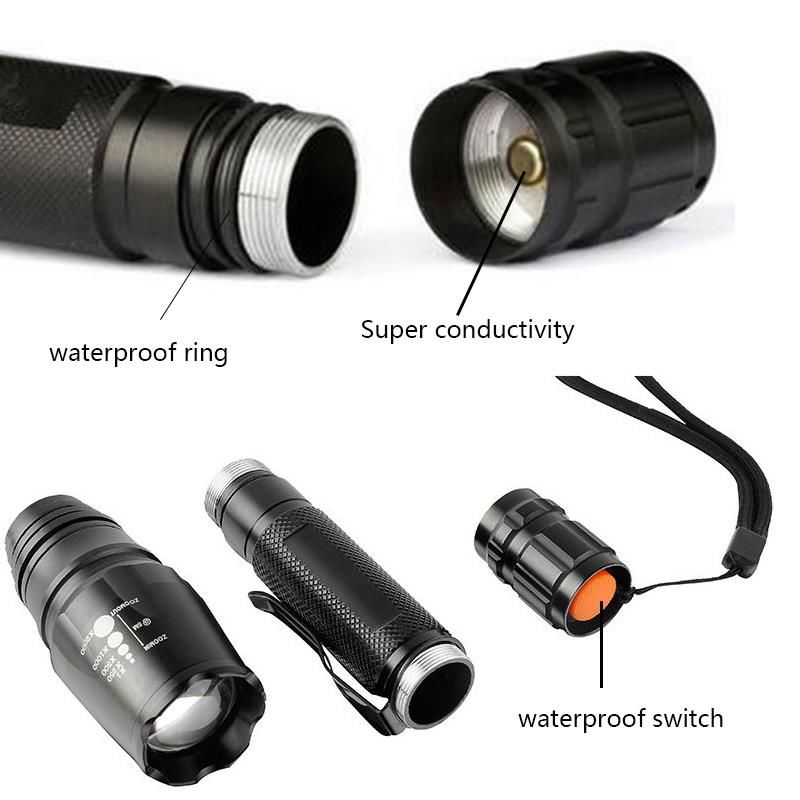 Single Sword Şarjlı Zoom'lu El Feneri - Ultra Parlak 3000 Lümen