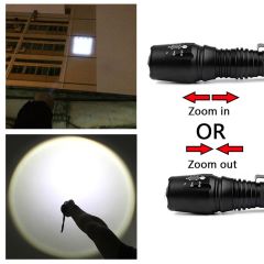 Single Sword Şarjlı Zoom'lu El Feneri - Ultra Parlak 3000 Lümen