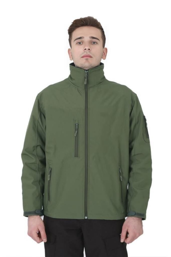 Single Sword Su&Rüzgar Geçirmez Outdoor Softshell Erkek Mont Haki HAKİ - 2XL