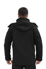 Single Sword Su&Rüzgar Geçirmez Outdoor Softshell Kışlık Erkek Mont (Kapüşonlu) HAKİ - 3XL