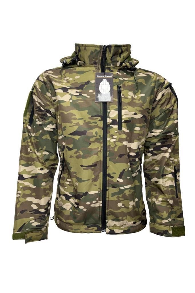 Single Sword Su Geçirmez Outdoor Softshell Taktik Erkek Mont MULTİCAM - 2XL