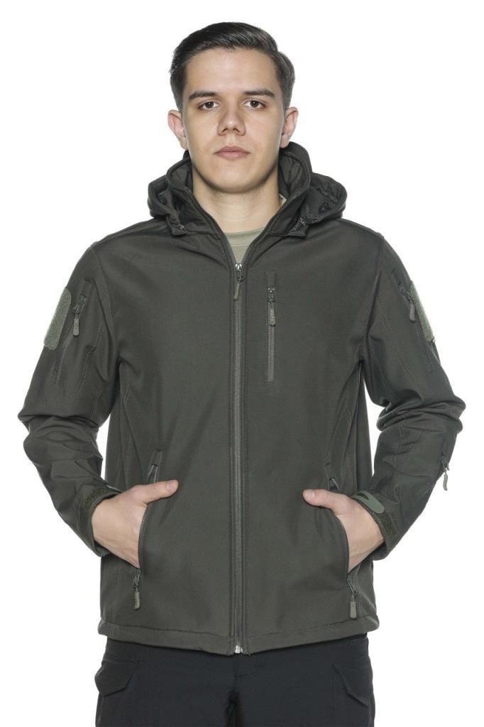 Single Sword Su Geçirmez Outdoor Softshell Taktik Erkek Mont HAKİ - L