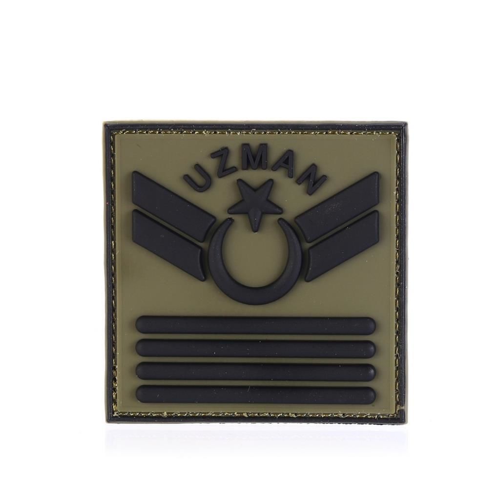 Single Sword Plastik Patch - Peç Uzman Rütbe UZM.KD4 - UZM.KD4