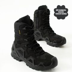 Single Sword Fermuarlı Outdoor Kadın&Erkek Taktik Askeri Bot ve Postal 4 Mevsim SS602 SİYAH - 37