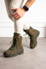 Single Sword Fermuarlı Outdoor Kadın&Erkek Taktik Askeri Bot ve Postal 4 Mevsim SS602 HAKİ - 46