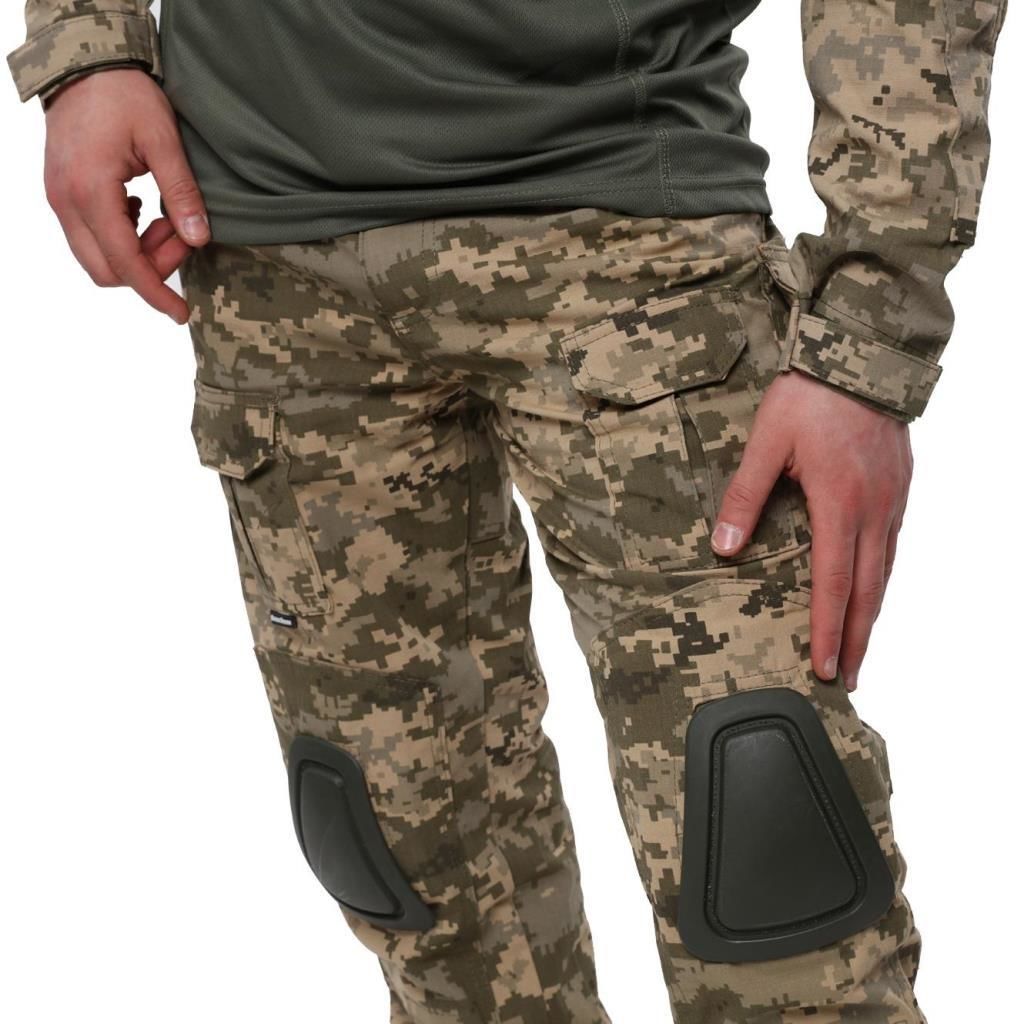 Single Sword Dizlikli Kamuflaj Tactical Erkek Pantolon - Outdoor Taktik Pantolon PİKSEL - 3XL