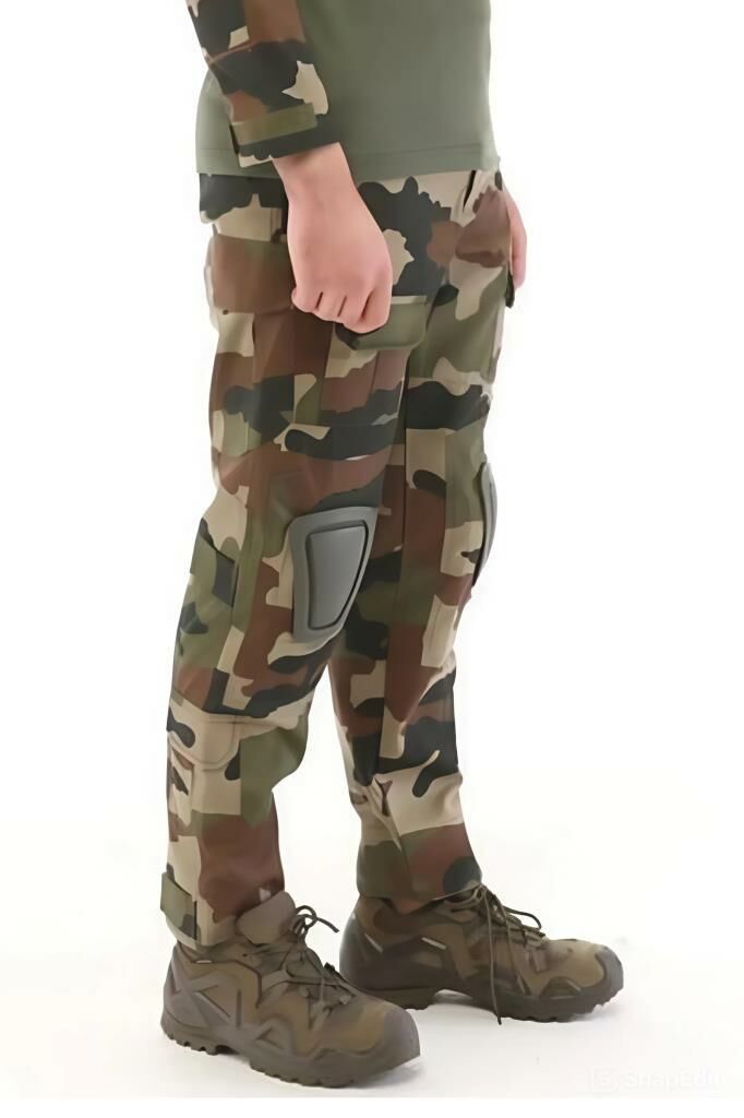 Single Sword Dizlikli Kamuflaj Tactical Erkek Pantolon - Outdoor Taktik Pantolon USA - 2XL
