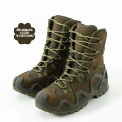 Single Sword Hakiki Deri Su Geçirmez  Erkek&Kadın Taktik Askeri Kışlık Bot ve Postal SS603 HAKİ - 37