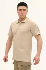 Single Sword Kısa Kollu Taktik  Polo Yaka Tişört 2XL - AÇIK BEJ