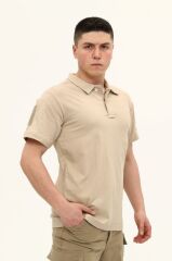 Single Sword Kısa Kollu Taktik  Polo Yaka Tişört 2XL - AÇIK BEJ