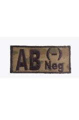 Single Sword Nakış Kan Grubu Patch - Peç TSK - AB RH (-)