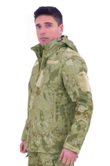 Single Sword Su&Rüzgâr Geçirmez Kapüşonlu Softshell Kışlık Erkek Mont TSK - 3XL