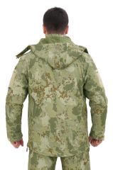 Single Sword Su&Rüzgâr Geçirmez Kapüşonlu Softshell Kışlık Erkek Mont TSK - 3XL