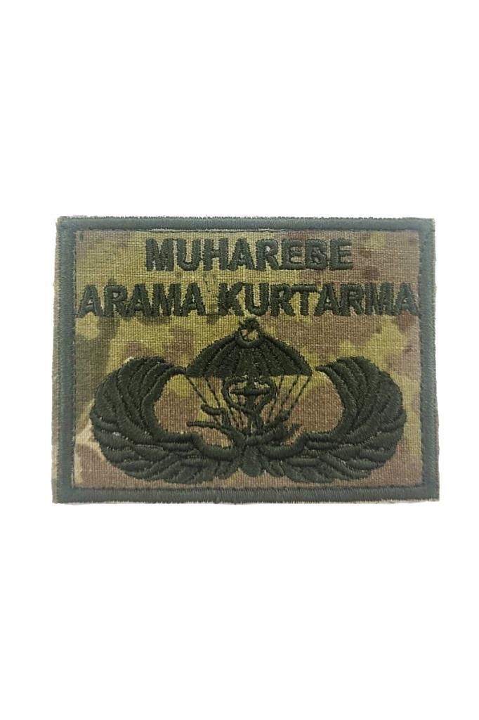 Single Sword MAK Nakış Patch - Muharebe Arama Kurtarma Nakış Arma Peç TSK