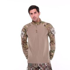 Single Sword Kadın&Erkek Outdoor ve Askeri Combat Tişört MULTİCAM - 2XL