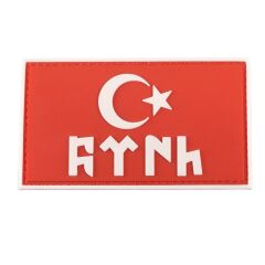 Single Sword GÖKTÜRK Plastik Patch - Peç KIRMIZI1
