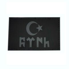 Single Sword GÖKTÜRK Plastik Patch - Peç KIRMIZI1