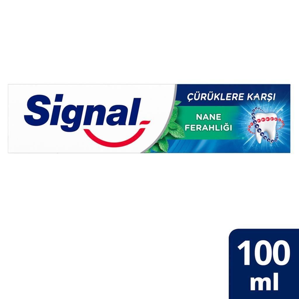 Signal Çürüklere Karşı Diş Macunu Nane Ferahlığı 100ML Signal Diş Macunu