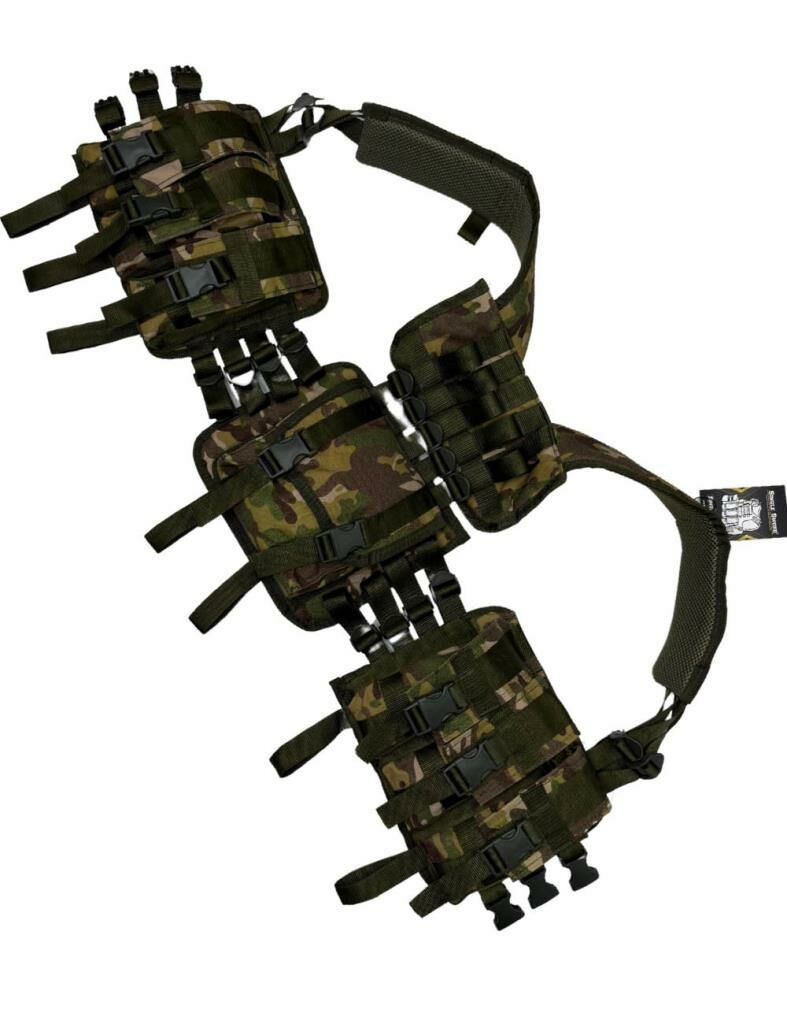Single Sword 6 Şarjör Cepli, Arkası Çantalı Çeçen Yeleği MULTİCAM