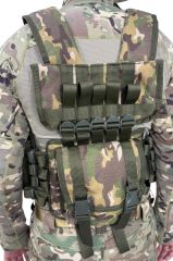 Single Sword 6 Şarjör Cepli, Arkası Çantalı Çeçen Yeleği MULTİCAM