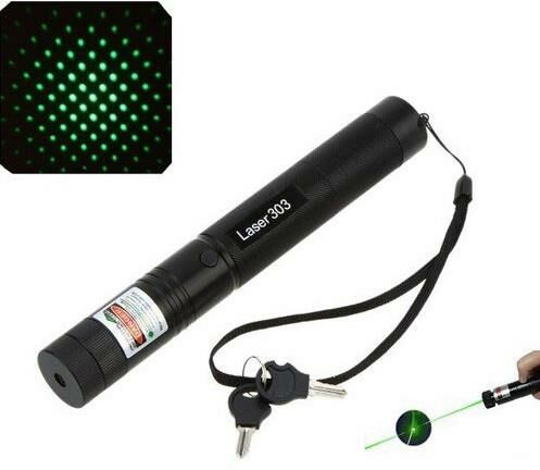 Green Laser Pointer Şarjlı Güçlü Yeşil Lazer Metal Kasa