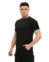 Single Sword Bisiklet Yaka Kısa Kol Taktik T-shirt SİYAH - 2XL