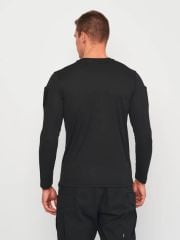 Single Sword SS Yakasıız Uzun Kol Tişört  LACOS Kumaş 2XL - K.BEJ