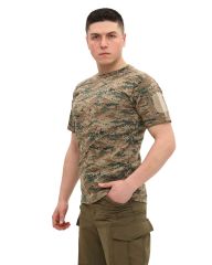 Single Sword Bisiklet Yaka Kısa Kol Taktik T-shirt PİKSEL - 2XL