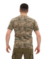 Single Sword Bisiklet Yaka Kısa Kol Taktik T-shirt PİKSEL - 2XL