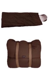 Single Sword Su Geçirmez Kamp&Çadır&Askeri Yazlık&Kışlık Çift Fermuarlı Uyku Tulumu +Taşıma Çantalı, 220x80 cm KAHVERENGİ