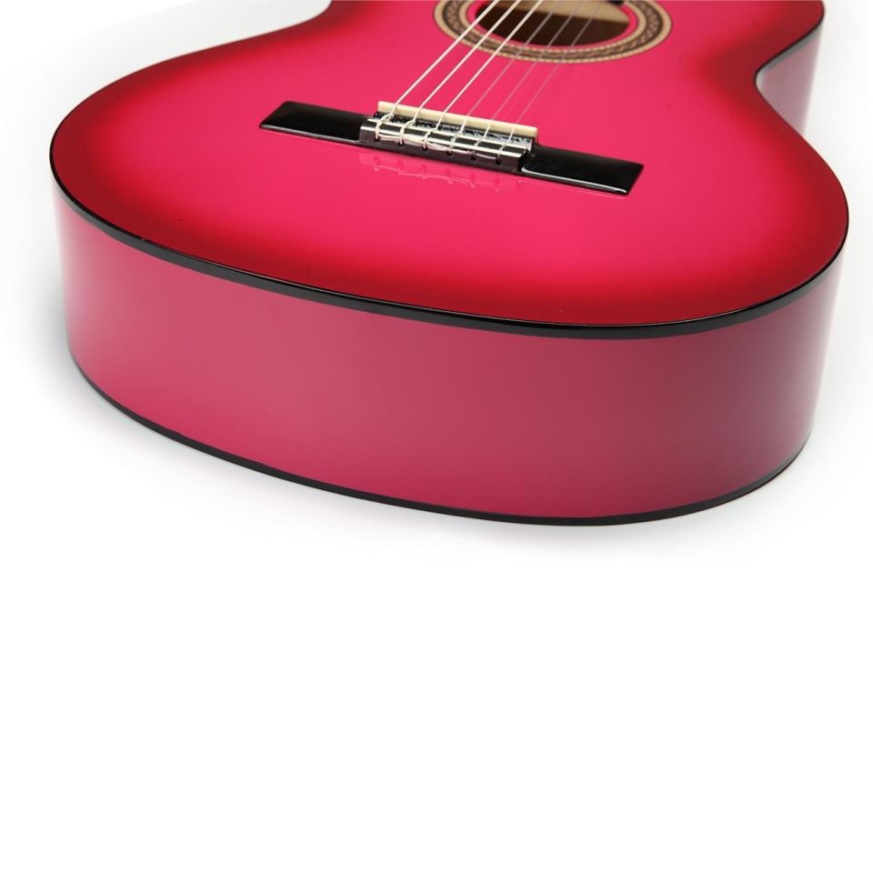 VALENCIA VC104TPKS KLASİK GİTAR, 4/4, PEMBE SUNBURST, SAP ÇELİKLİ