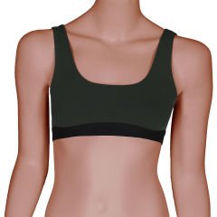 Kadın U-Back Bralet Haki