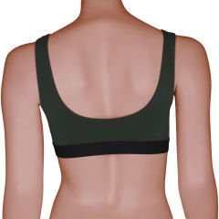 Kadın U-Back Bralet Haki