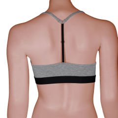 Kadın T-Back Bralet Açık Gri