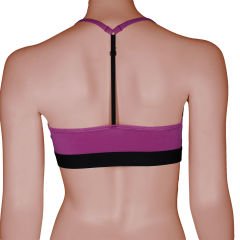 Kadın T-Back Bralet Açık Mor